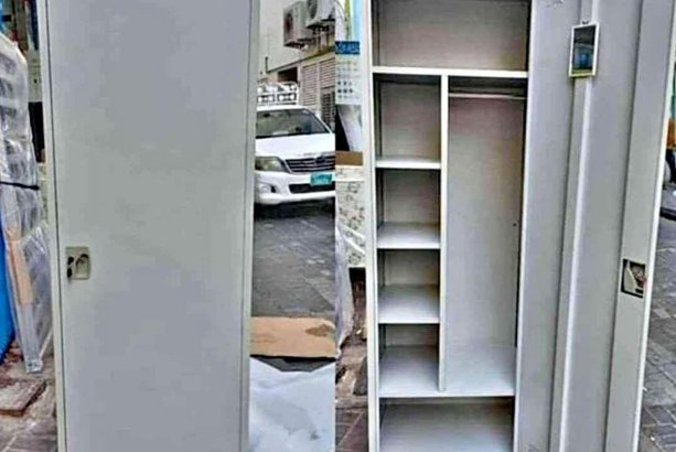 single Door steel cabinet silver color for sale