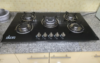 Ikon nice glass look table top 5 burger gas stove