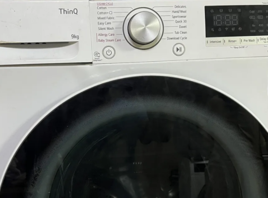 LG washing machine 9 kg for sale