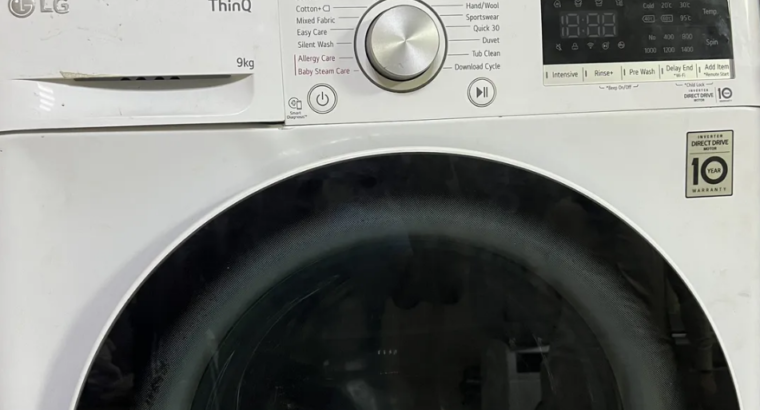 LG washing machine 9 kg for sale