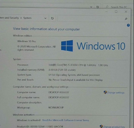 HP 8TH GEN 640 G5 Brand new condition For Sale