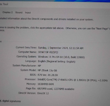 HP ZBOOK 15U G6 4 GB Graphics For Sale