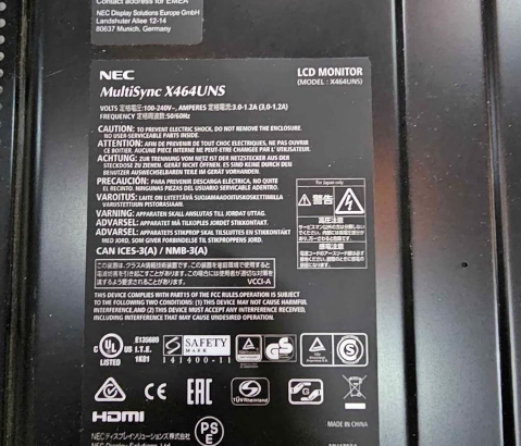NEC LFD SCREEN FOR SALE
