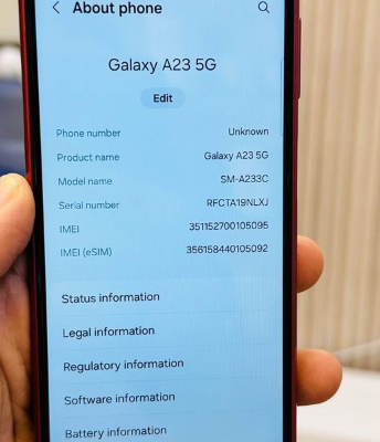 SAMSUNG GALAXY A23 5G 2 sim with eSim for sale