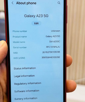 SAMSUNG GALAXY A23 5G 2 sim with eSim for sale
