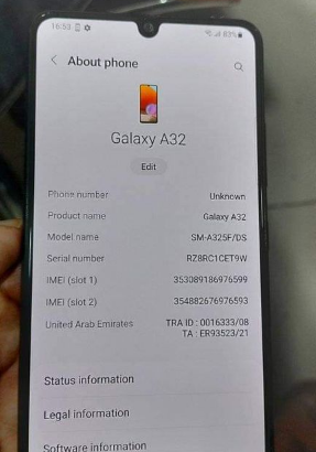 Samsung A32 6/128 GB TRA For Sale