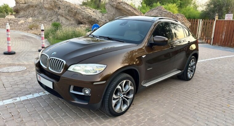 BMW X6 5.0 full option 2013 Gcc in good condition