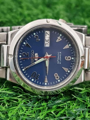 Seiko5 Automatic 7S26 caliber 21-jewel Blue dial F