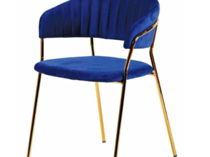 Occasional Velvet Chair for Dinning- Blue For Sal