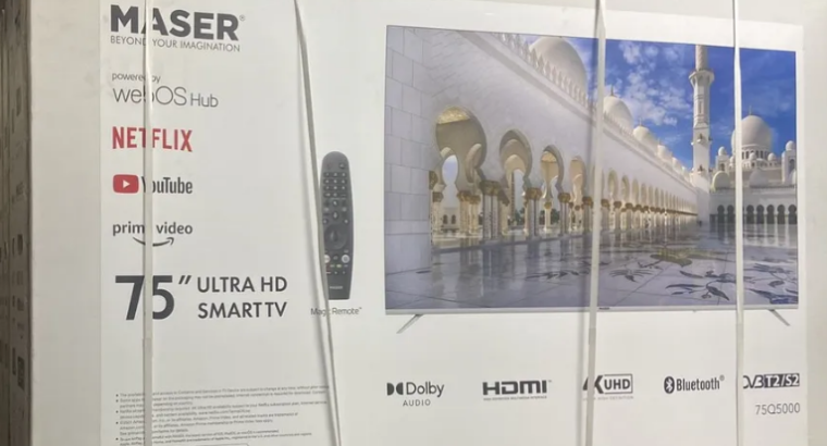 Maser 75 inch Smart TV for sale