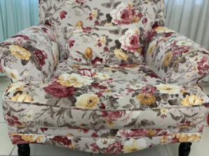 Floral armchair from 2XL furniture for sale