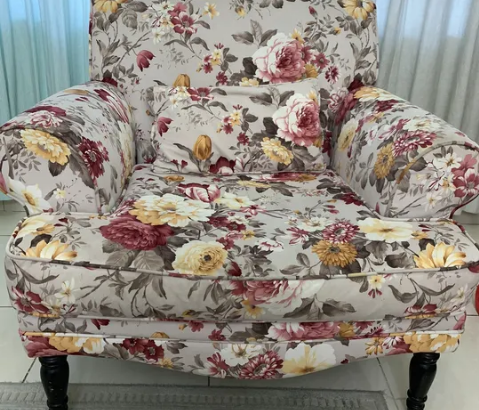 Floral armchair from 2XL furniture for sale