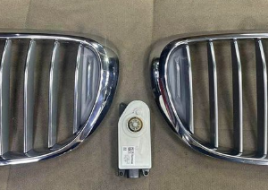 Bmw orignal grill with flap motor for sale