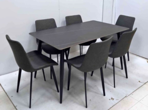 Ceramic Dining Table Set 1+4 Grey color For Sale