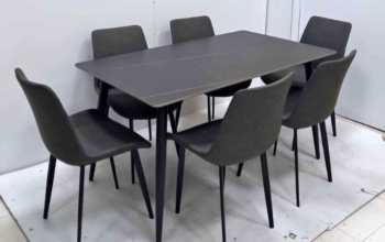 Ceramic Dining Table Set 1+4 Grey color For Sale