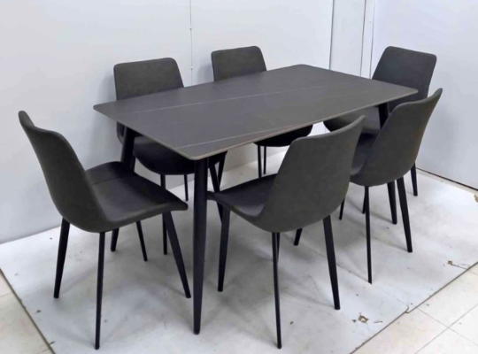 Ceramic Dining Table Set 1+4 Grey color For Sale