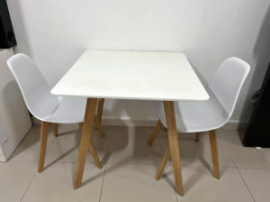 Dinning Table with 2 Chairs For Sale