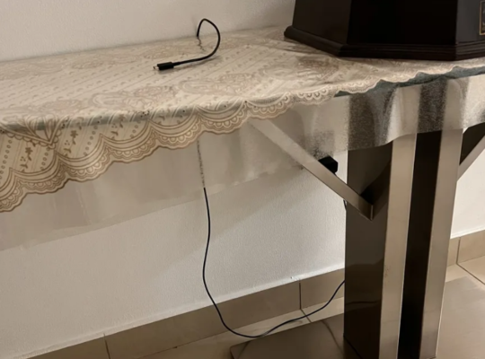 Rectangular glass table for sale