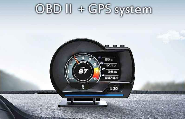 OBD+GPS GAUGE WITH 9 DISPLAYS FEATURES FOR SALE