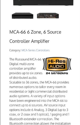 Russound amplifier 2 pc for sale