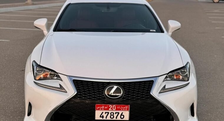 Lexus RC200T full option 2017 USA imported