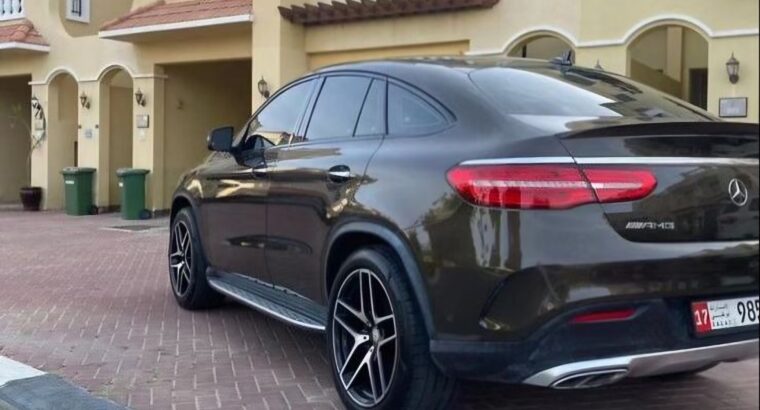 Mercedes GLE43 coupe full option 2016 Gcc