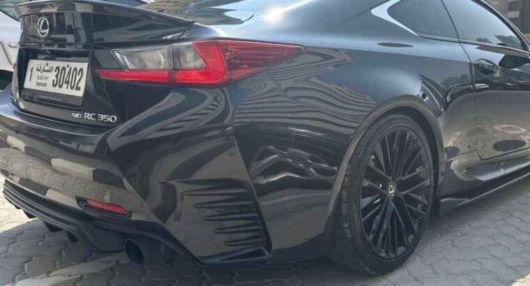 Lexus RC350 F sport 2015 USA imported