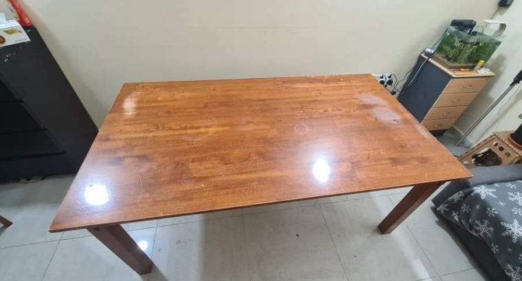 Solid Wooden Dining Table For Sale