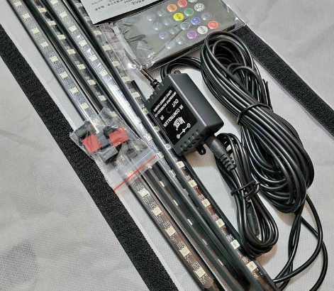 Atmosphere lights for under dashboard and seats