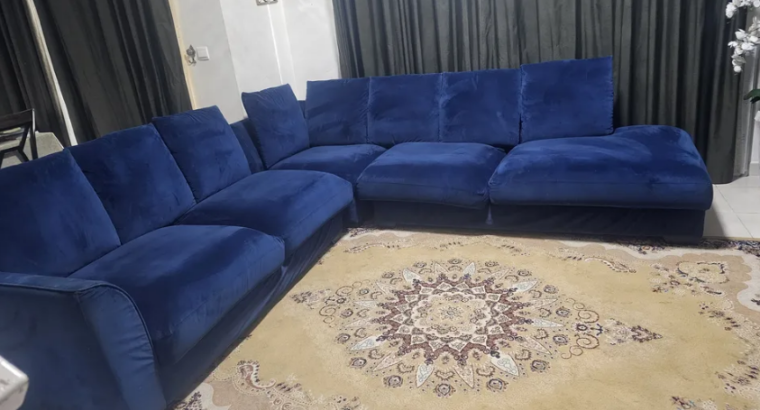 7 seater sofa set with round centre table for sale