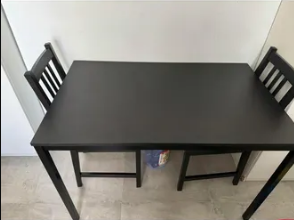 Ikea table with 2 chairs for sale