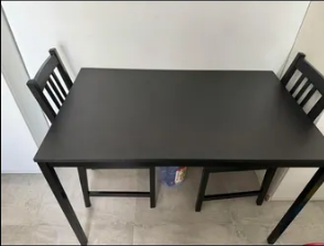 Ikea table with 2 chairs for sale