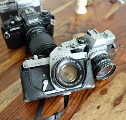 Vintage antique 50s 60s unique cameras for hobby a