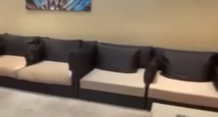 للبيع طقم غنفات بني