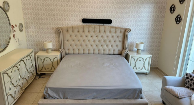 Full Bedroom Set: Bed Side Table Dressing Table Mi