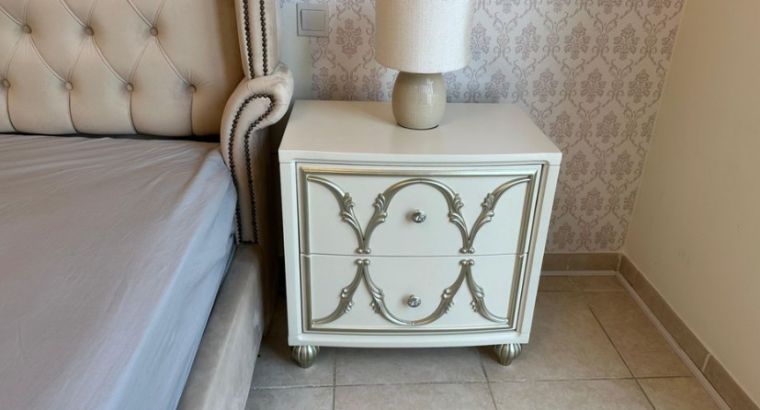 Full Bedroom Set: Bed Side Table Dressing Table Mi