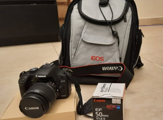 Canon 500D + Extra Lens + KIT + BAG in Excellent c