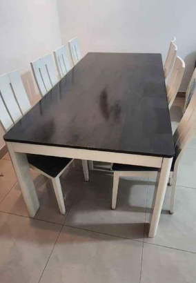 Dining table 8 chairs excellent condition for sale
