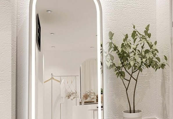 Full Length Floor Mirror with LED Lights For Sale