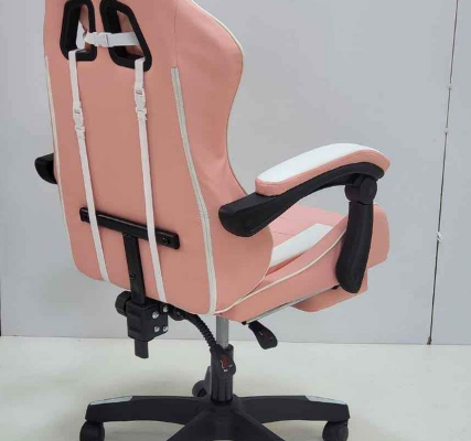 Gaming Chair Pink White Brand New For Sale