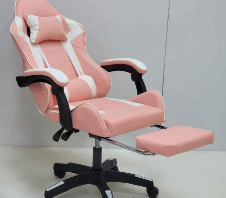 Gaming Chair Pink White Brand New For Sale