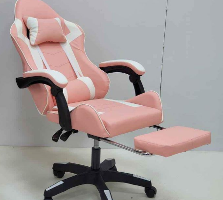 Gaming Chair Pink White Brand New For Sale