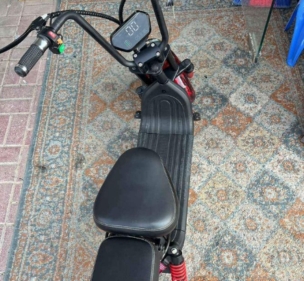 Mini Black Harley Electric Scooter [Fat Tyre] for