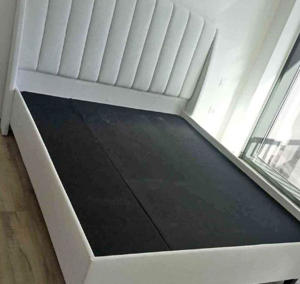 NEW King Size Fabric Wood Bed For Sale