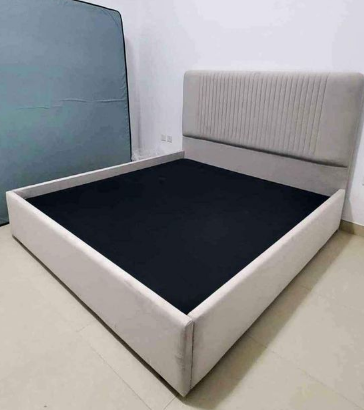 NEW King Size Fabric Wood Bed For Sale