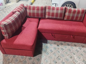 L shape sofa bed in perfect conditio for sale