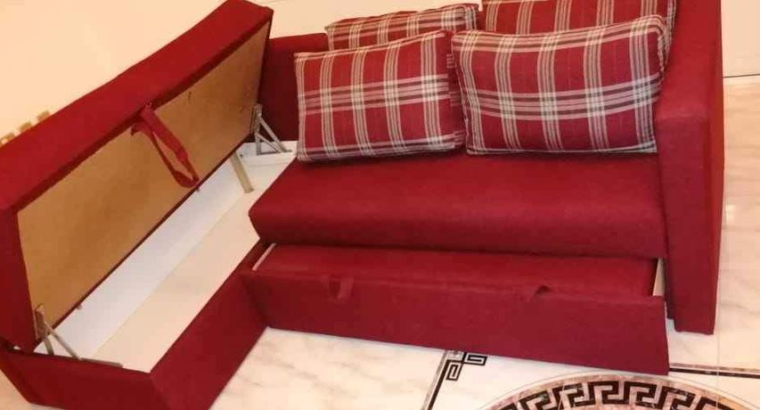 L shape sofa bed in perfect conditio for sale