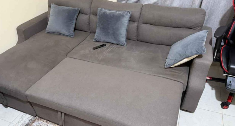 L shape sofa in good condition for sale