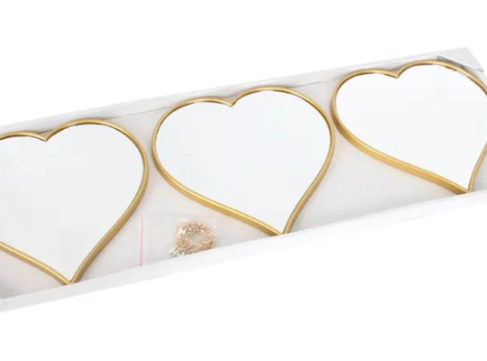 Aksonz Heart Shape Art Diy Mirror for Wall Decorat