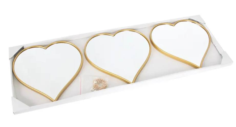 Aksonz Heart Shape Art Diy Mirror for Wall Decorat